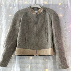 Carven Paris Women's Gray and Tan Jacket